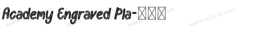 Academy Engraved Pla字体转换